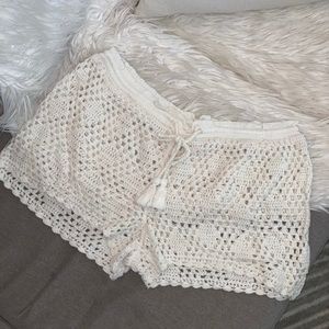 Roxy Crochet Swim Short Coverup